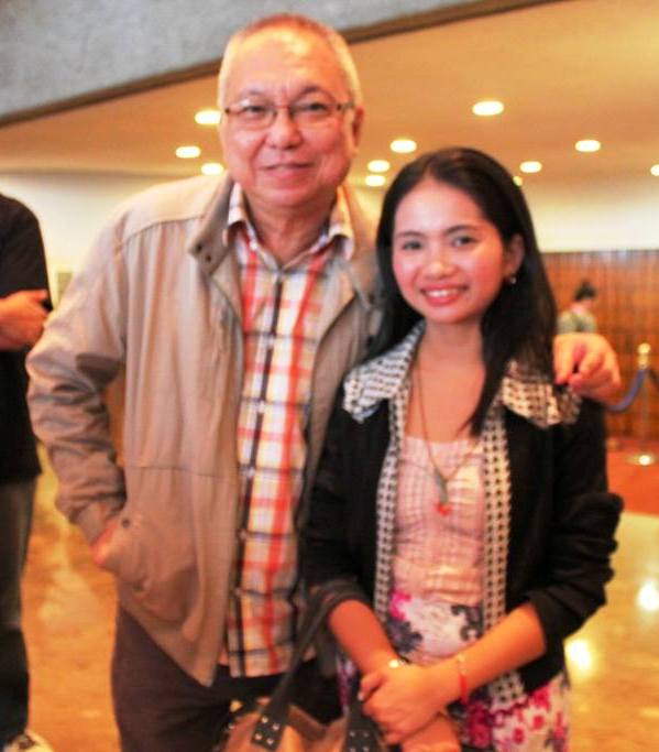 With the famous writer, Ricky Lee.